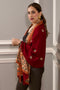 Reversible Print Twist | Embroidered Wool Silk Stole